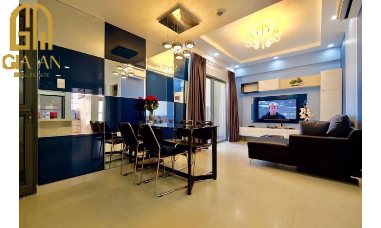 Cho thuê Masteri Thảo Điền 2pn đầy đủ nội thất, view sông 
